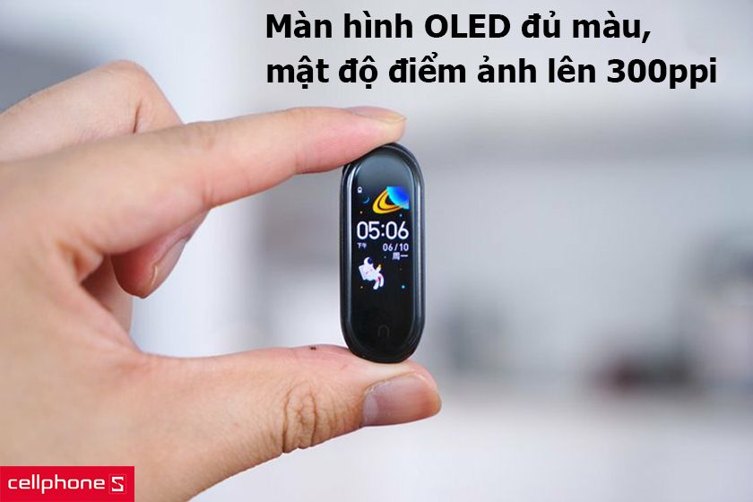 Màn hình OLED đủ màu, mật độ điểm ảnh lên 300ppi