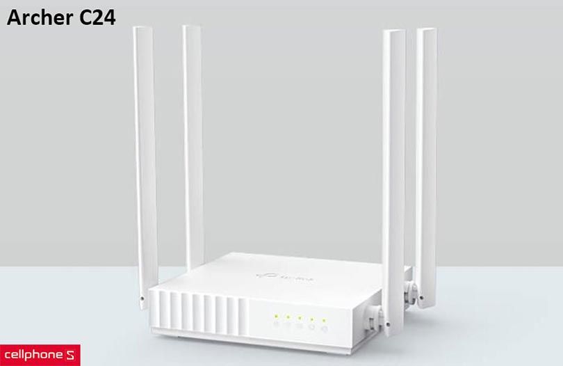 Router Wifi Tp-Link Archer C24 Băng tần kép AC750 PKIT.146-C