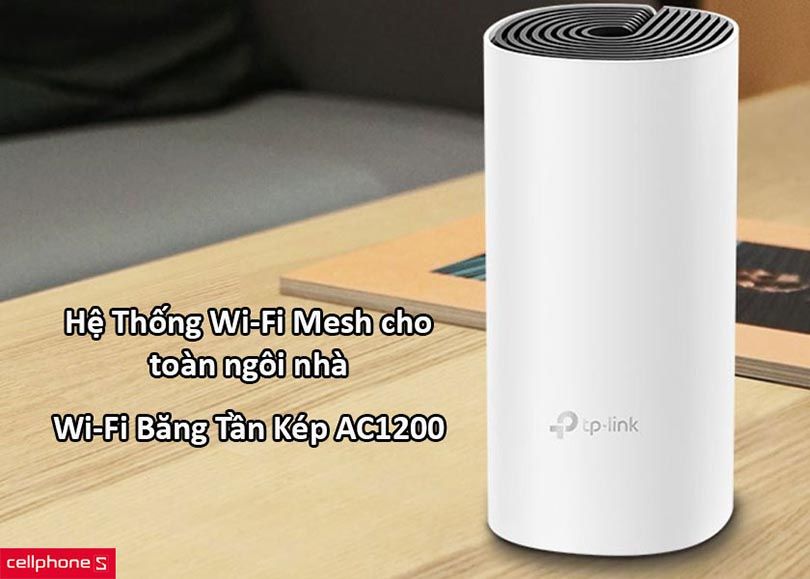 Hệ thống Wifi Mesh cho toàn ngôi nhà AC1200 Tp-Link Deco M4 (3 Pack)