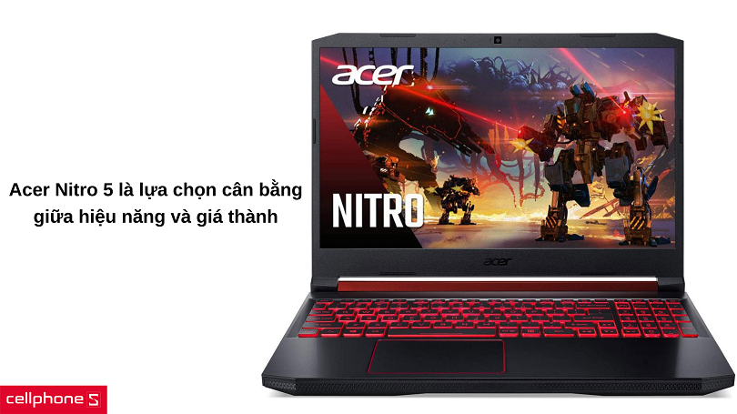 Acer Nitro 5 có cấu hình mạnh mẽ