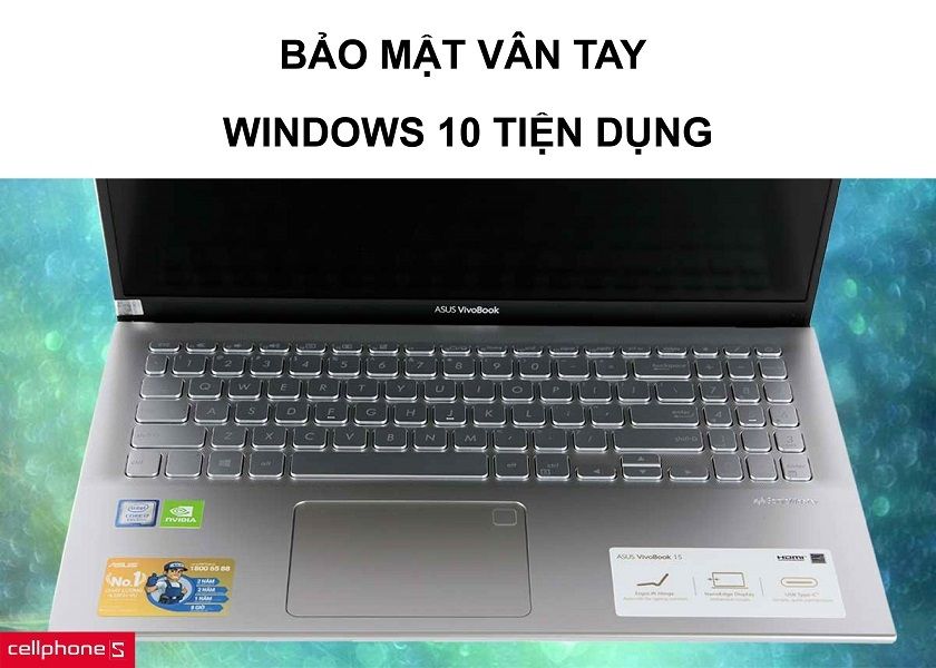 Windows 10 bản quyền nhiều tính năng đặc biệt, tích hợp bảo mật cảm biến vân tay