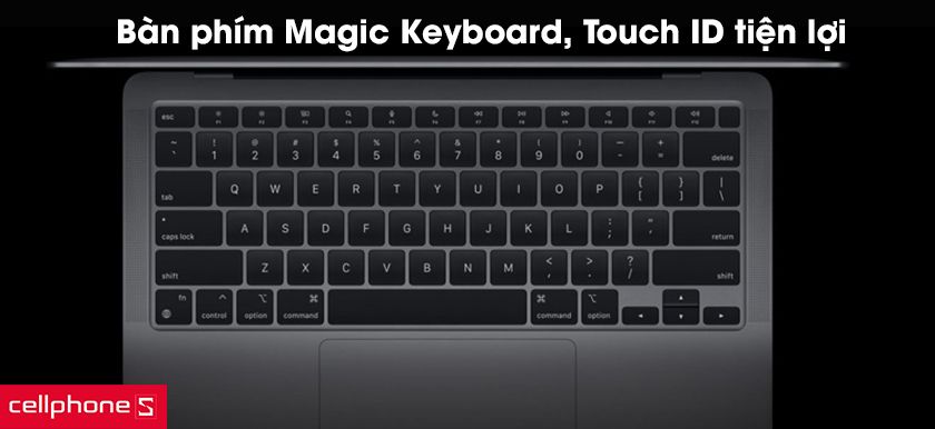 Bàn phím Magic Keyboard, Touch ID tiện lợi