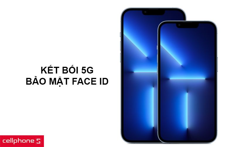 Hỗ trợ kết nối 5G, kết nối WiFi 6E mạnh mẽ, bảo mật Touch ID và Face ID tiên tiến