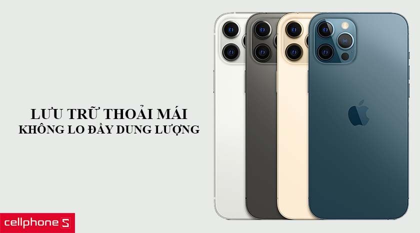 Bộ nhớ trong 512GB thoải mái sử dụng, lưu trữ mọi dữ liệu