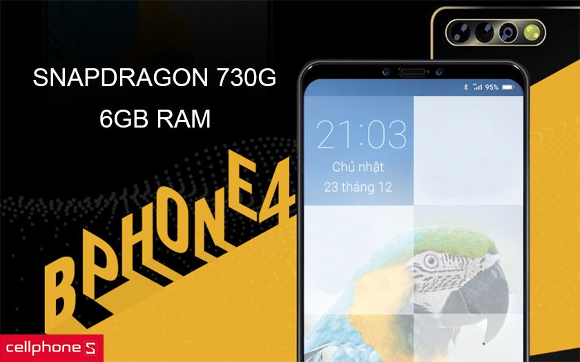 Bphone 4 sở hữu cấu hình mạnh với chip Snapdragon 730G, RAM 6GB