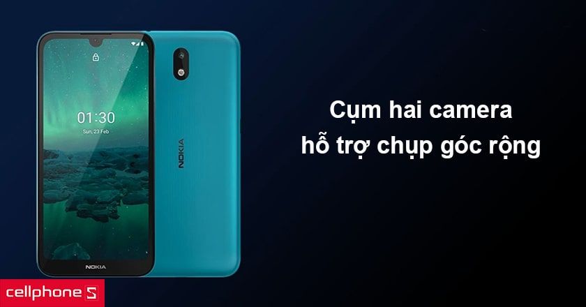 Trang bị chip Snapdragon 450 và cụm camera kép sắc nét