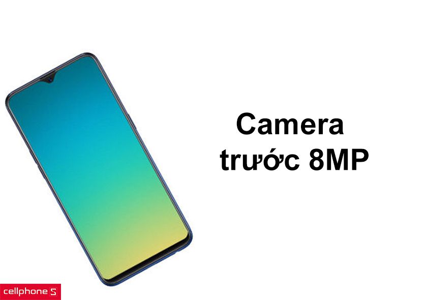 Camera trước với độ phân giải 8MP