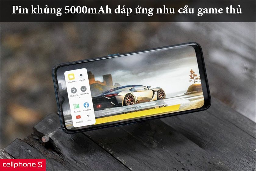 Công nghệ pin lớn đến 5000 mAh, sạc ngược cho thiết bị khác