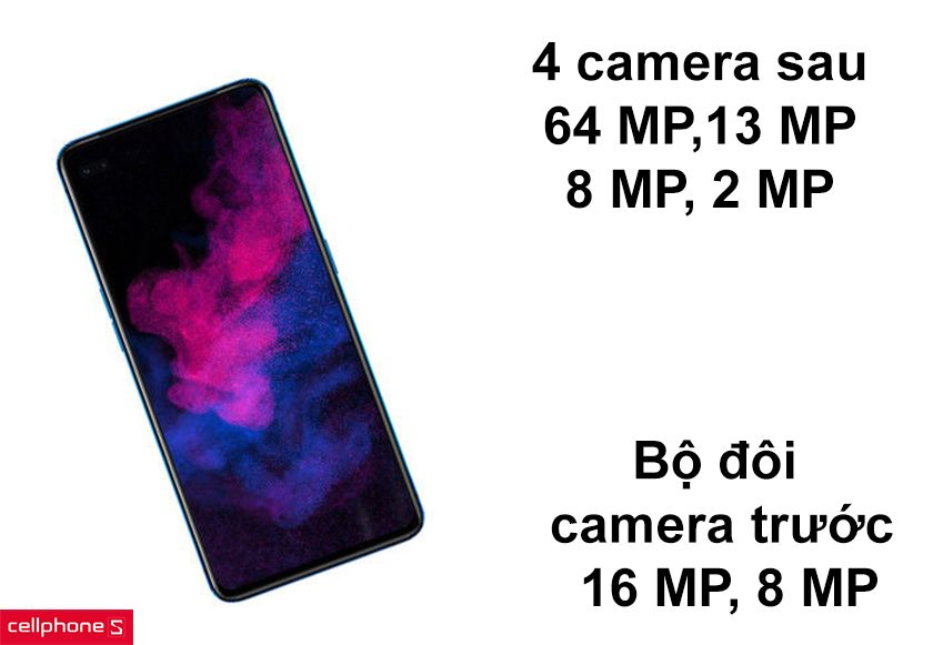 Bộ 4 camera sau có độ phân giải cao cùng với camera trước lên đến 16MP