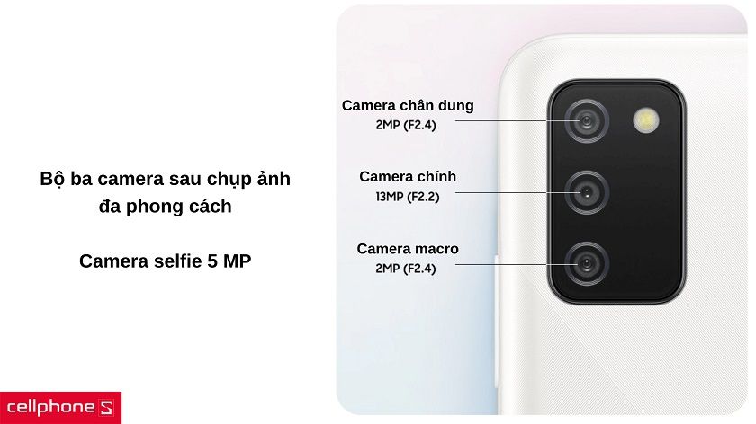 Bộ ba camera 13 MP chụp ảnh đa phong cách