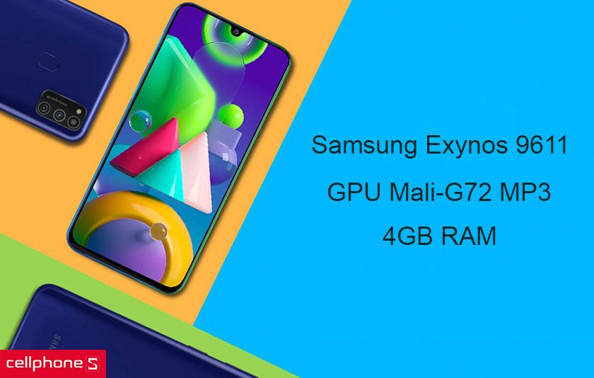 Hiệu năng mạnh mẽ với chip Exynos 9611 và lên đến 6GB RAM