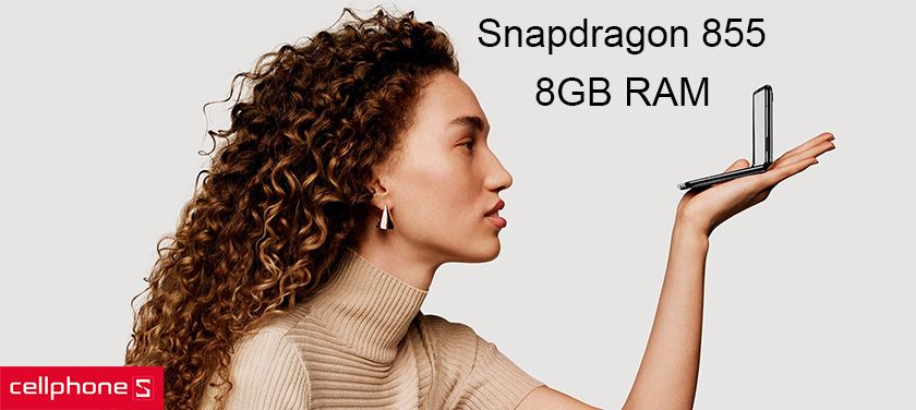 Bộ vi xử lí mạnh mẽ với chip Snapdragon 855 8 nhân cùng RAM 12GB cho hiệu năng ổn định