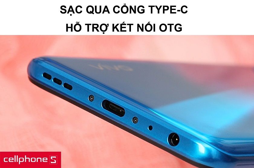 Cổng sạc Type-C thời thượng cùng hỗ trợ kết nối OTG chuẩn chỉnh