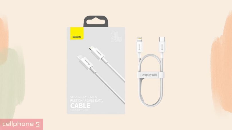 Cáp Baseus Superior Series USB-C To Lightning 0.25M