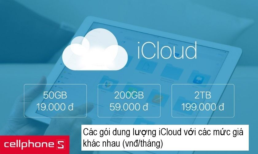 dịch vụ lưu trữ đám mây như iCloud