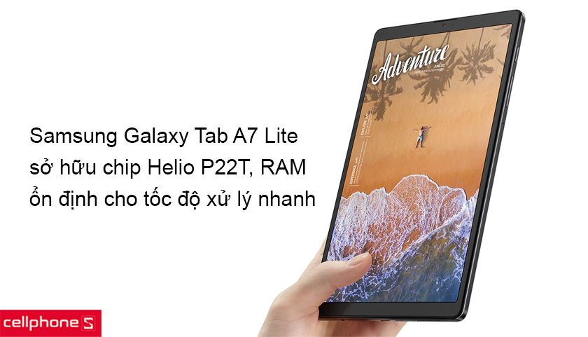 Máy tính bảng Samsung Galaxy Tab A7 Lite – và được kích hoạt
