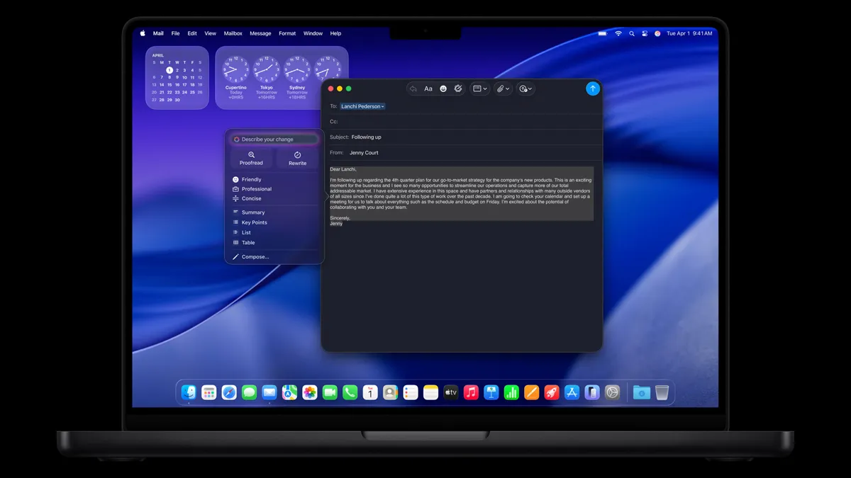 MacBook Pro chip M5 được tích hợp Apple Intelligence