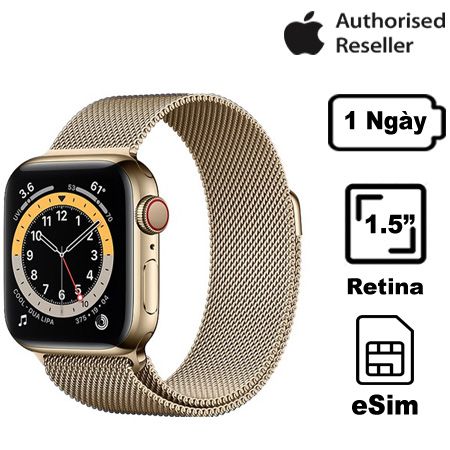 Apple Watch Series 6 40mm (4G) Viền Thép Dây Thép | Chính Hãng VN/A