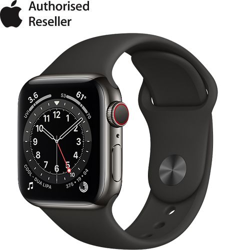 Apple Watch Series 6 44mm (4G) Viền Thép Dây Cao Su | Chính Hãng VN/A