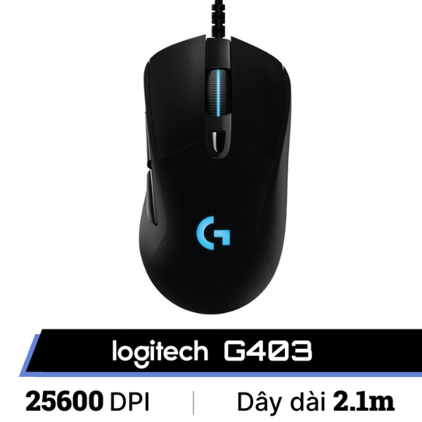 mouse hero g series g403 preto em Promoção no Magazine Luiza