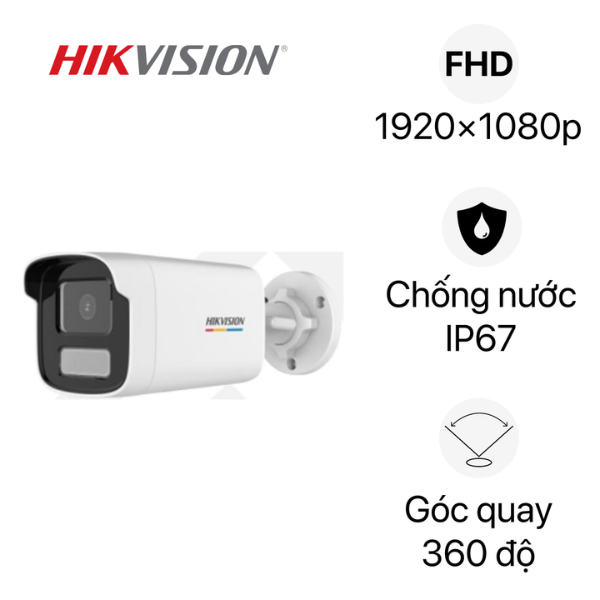 Camera IP Hikvision DS-2CD1T27G0-LUF 2MP | Giá Rẻ