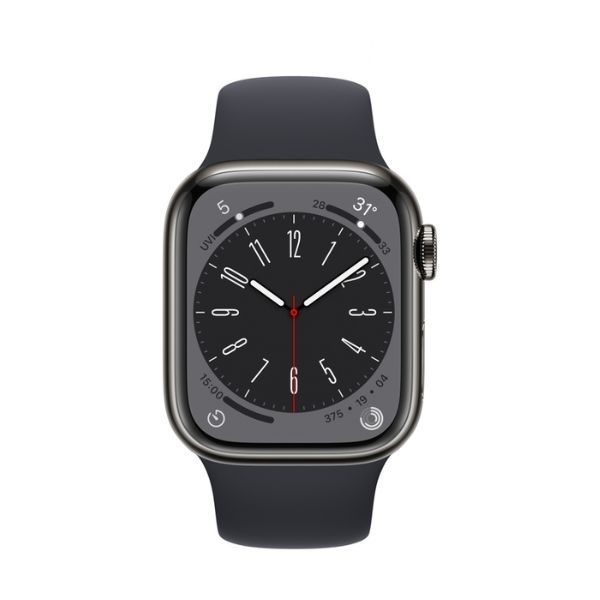 Apple Watch Series 8 41mm 4G viền thép dây cao su | Chính hãng VN/A ...