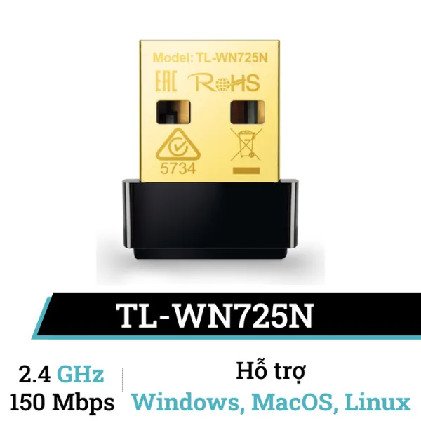Clé WiFi Mini Adaptateur USB 150 Mbps - TP-Link TL-WN725N SODI00 - Sodishop