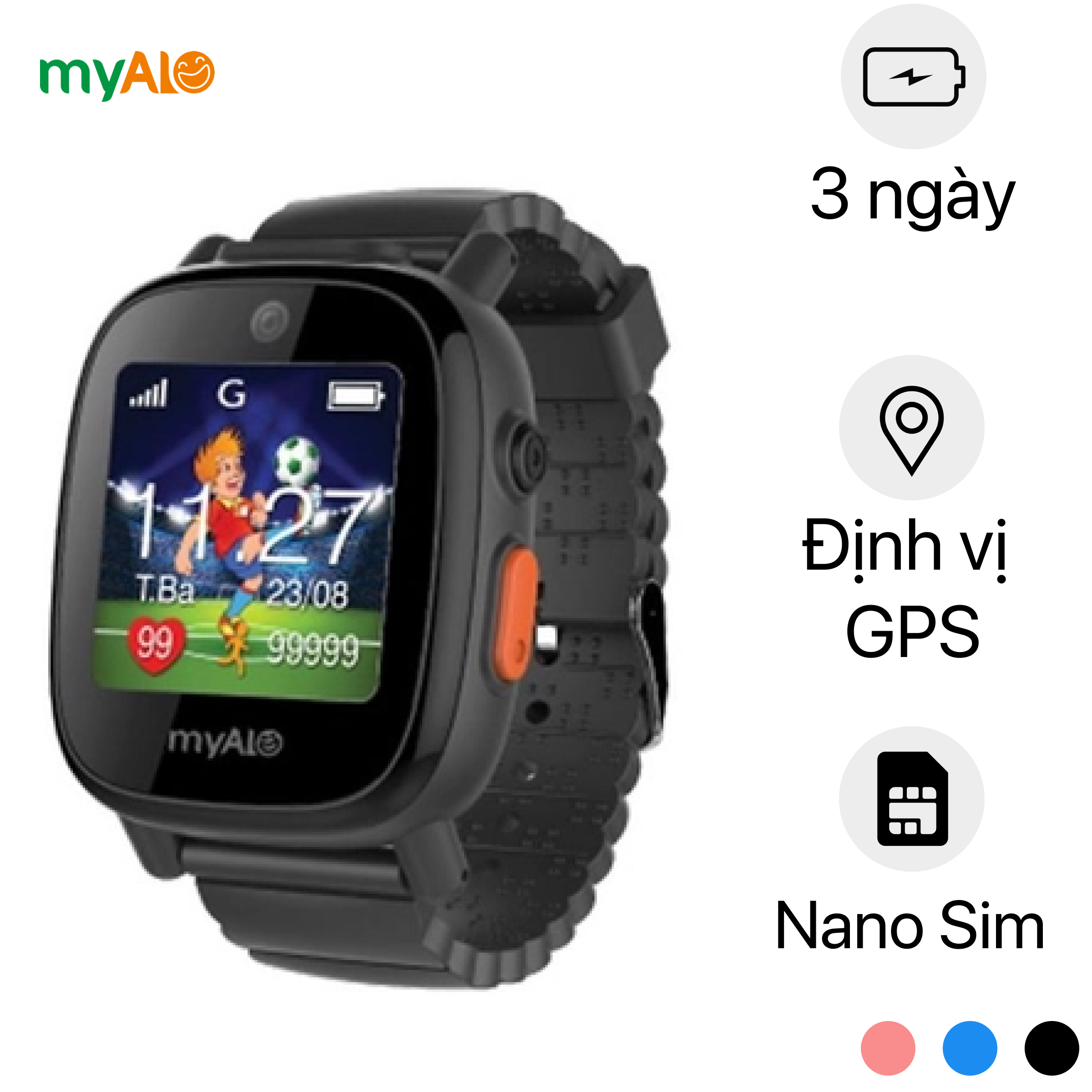 Đồng hồ định vị trẻ em Myalo KidsPhone KS62W chính hãng