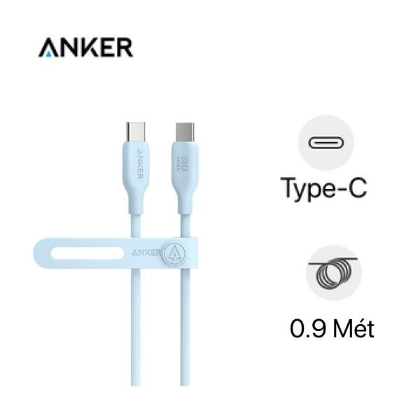 Cáp Anker 544 USB-C to USB-C 140W 0.9 mét A80F1H31 | Giá rẻ