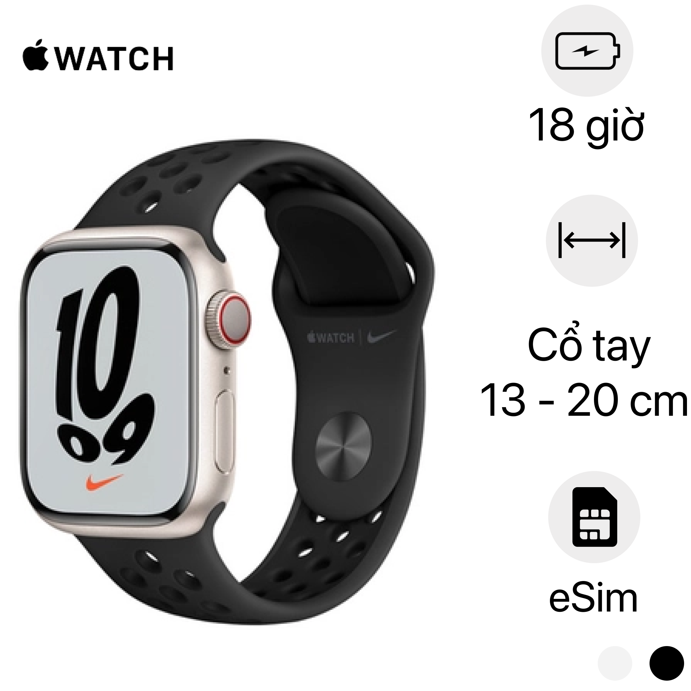 Apple Watch Series 41mm Nike 4G Giá rẻ, hỗ trợ trả góp