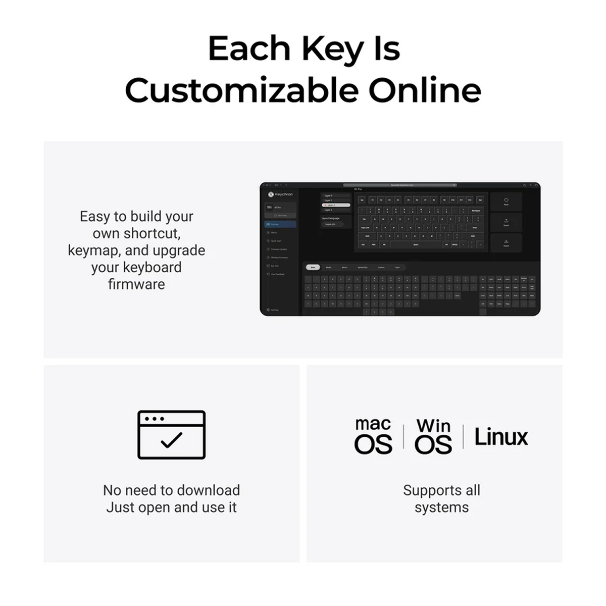 Bàn phím không dây Keychron B1P-K1 B1 Pro | Giá rẻ