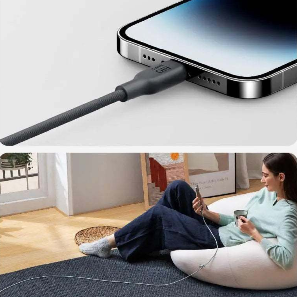Cavo Anker 542 USB-C A Lightning (Bio-Nylon) 10 Piedi/3m - Verde - Per IPhone/iPad