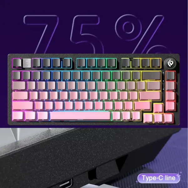 Bàn phím cơ không dây LEOBOG HI75C Pro Xám Đen Gradient | Giá rẻ