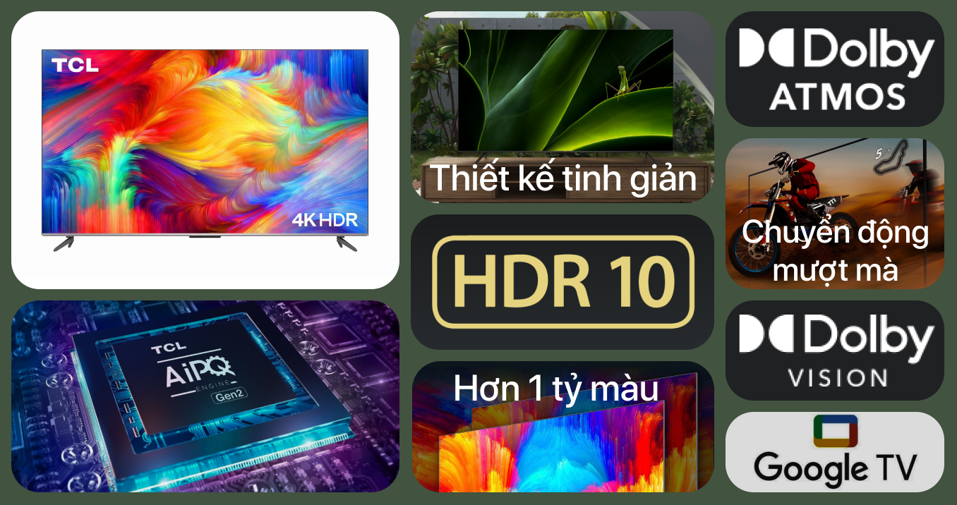 Tivi TCL 55P737 4K 55 inch chính hãng | Giá rẻ 06/2025