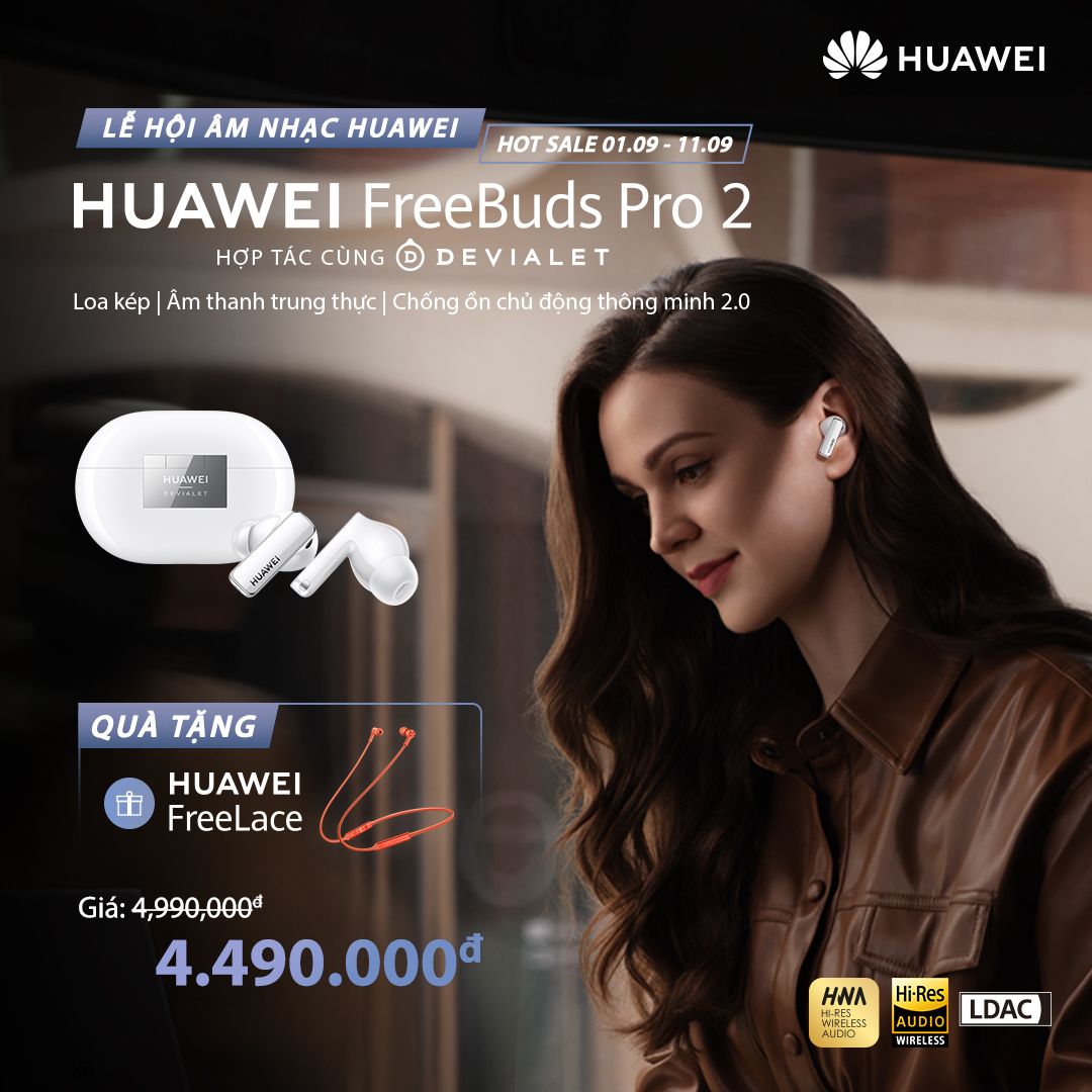 Tai nghe không dây Huawei Freebuds Pro 2 - Cũ | Giá rẻ