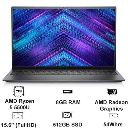 Laptop Dell Vostro 5515 cũ, giá rẻ, đổi mới 30 ngày, có trả góp