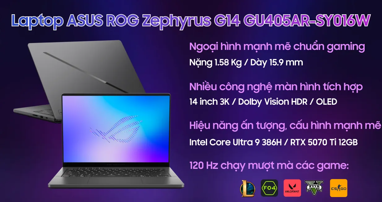 Laptop ASUS ROG Zephyrus G14 GU405AR-SY016W