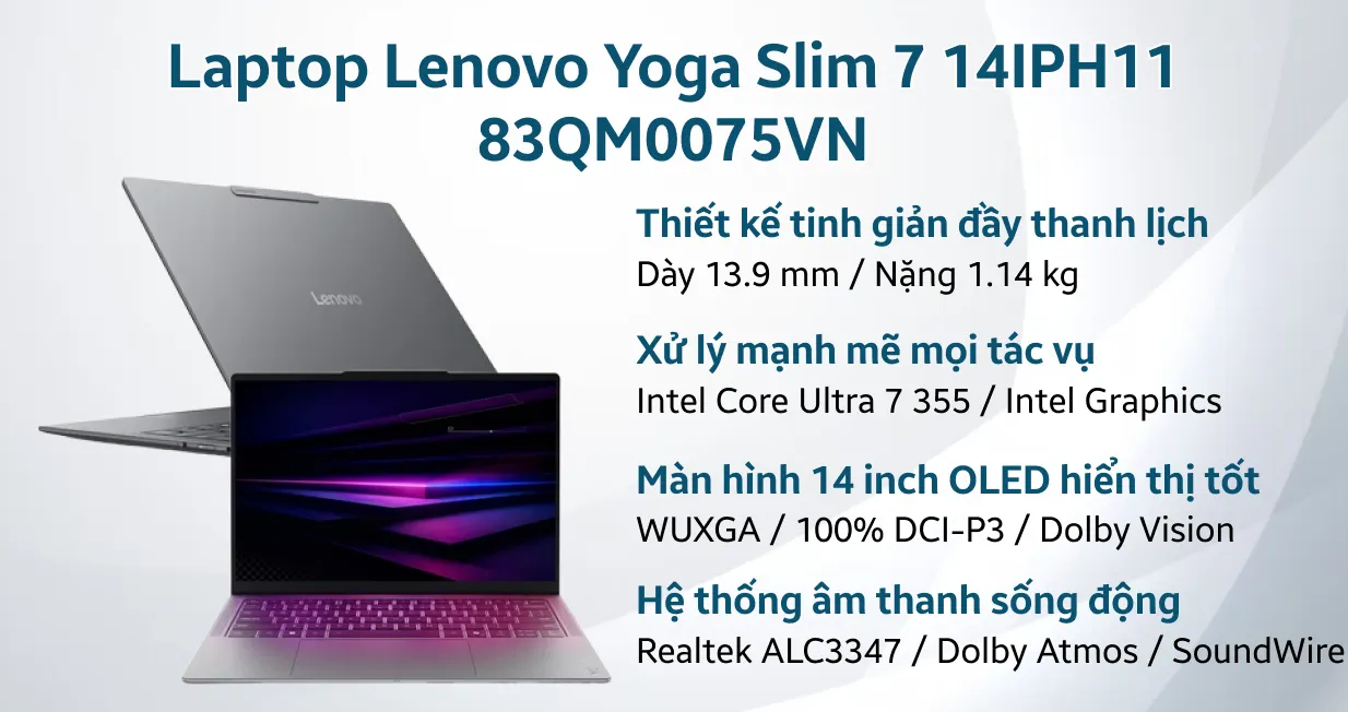 Laptop Lenovo Yoga Slim 7 14IPH11 83QM0075VN