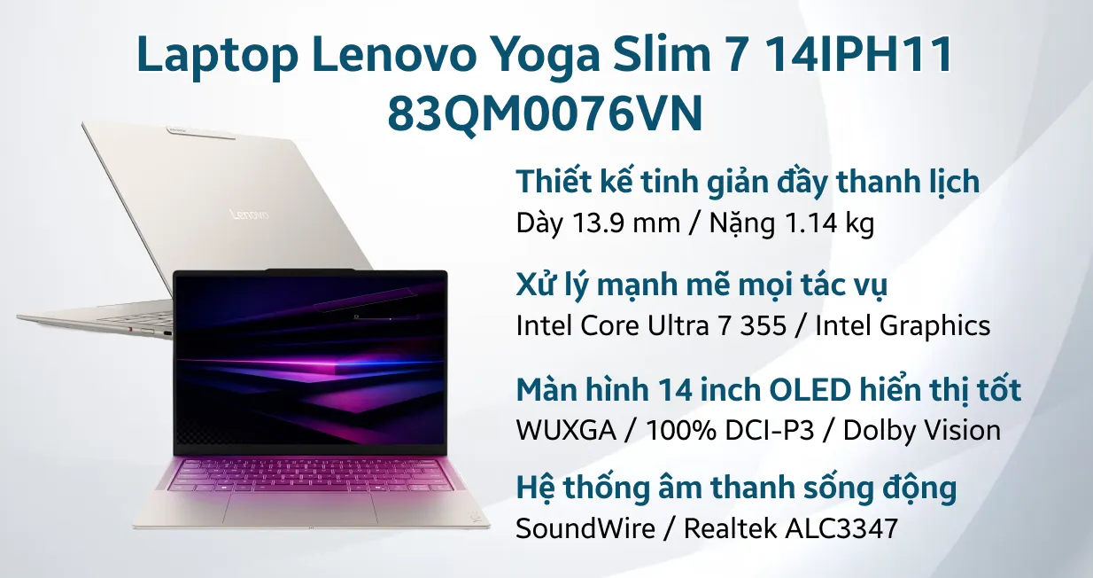 Laptop Lenovo Yoga Slim 7 14IPH11 83QM0076VN