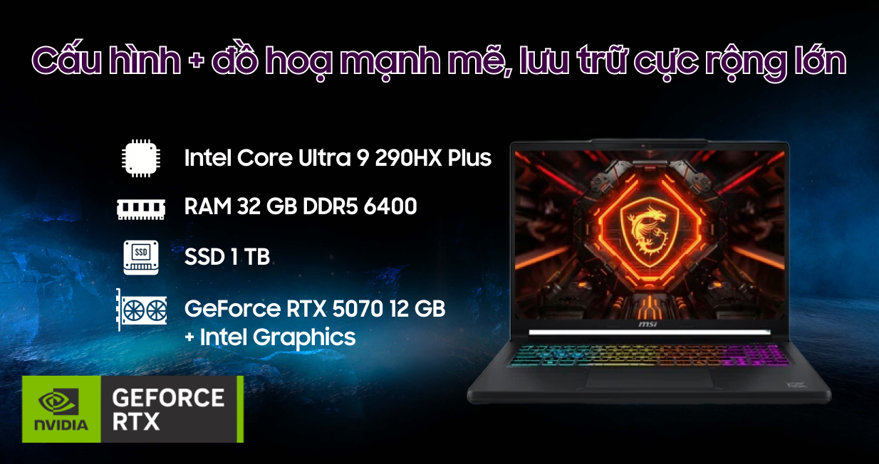 Laptop MSI Crosshair 16 Max HX E2WGXK-051VN