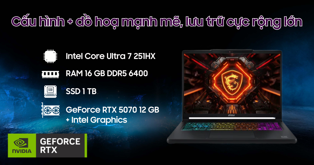 Laptop MSI Crosshair 16 Max HX E2WGXK-052VN