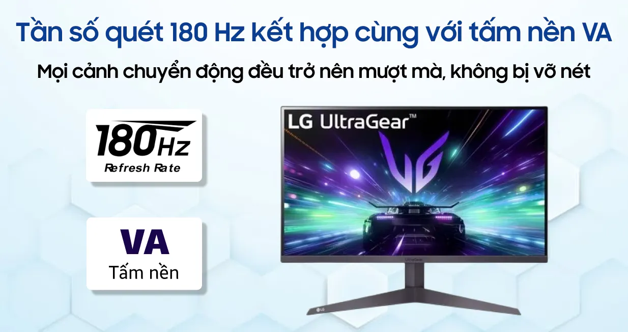 Màn hình Gaming LG UltraGear 24GS50F-B 24 inch | Giá rẻ, trả góp 0%