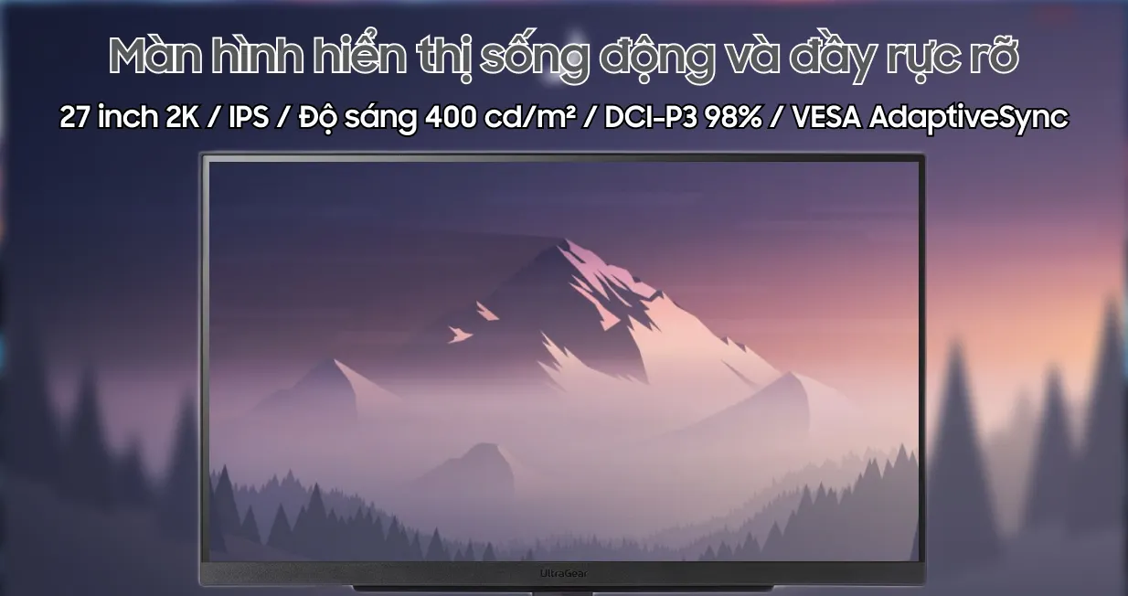 Màn hình Gaming LG UltraGear 27GS85Q-B 27 inch - Cũ Trầy Xước | Giá rẻ