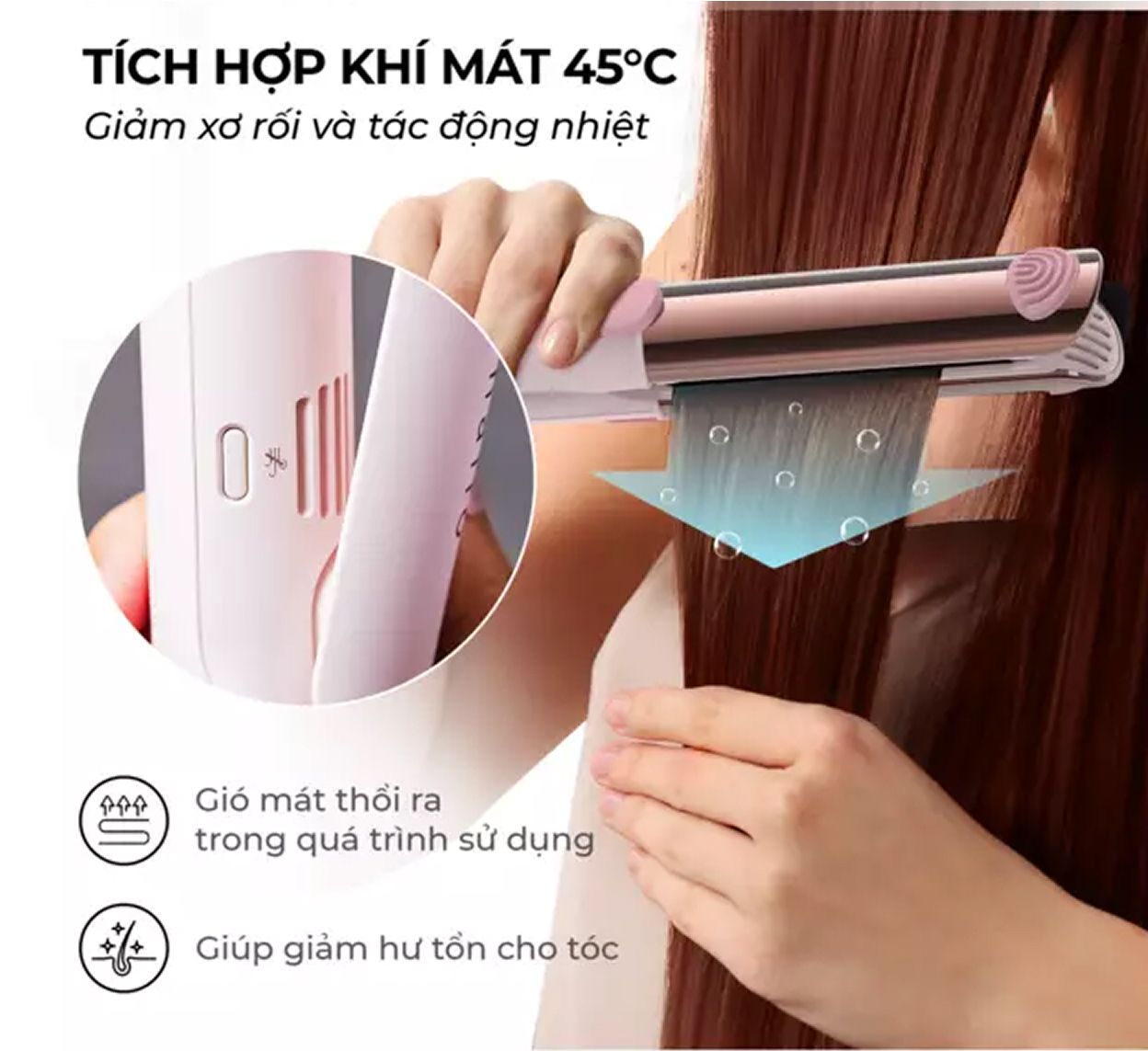 Máy tạo kiểu Halio 2in1 Airplus Hair Styler
