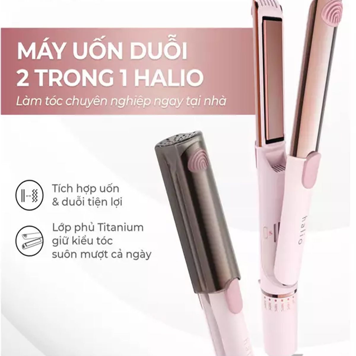 Máy tạo kiểu Halio 2in1 Airplus Hair Styler