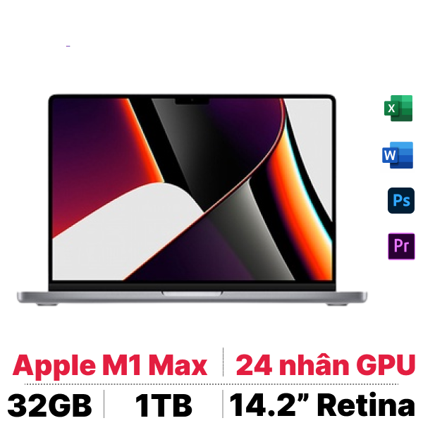 Macbook Pro 14 inch 2021 32GB 1TB | Giá rẻ, trả góp 0%