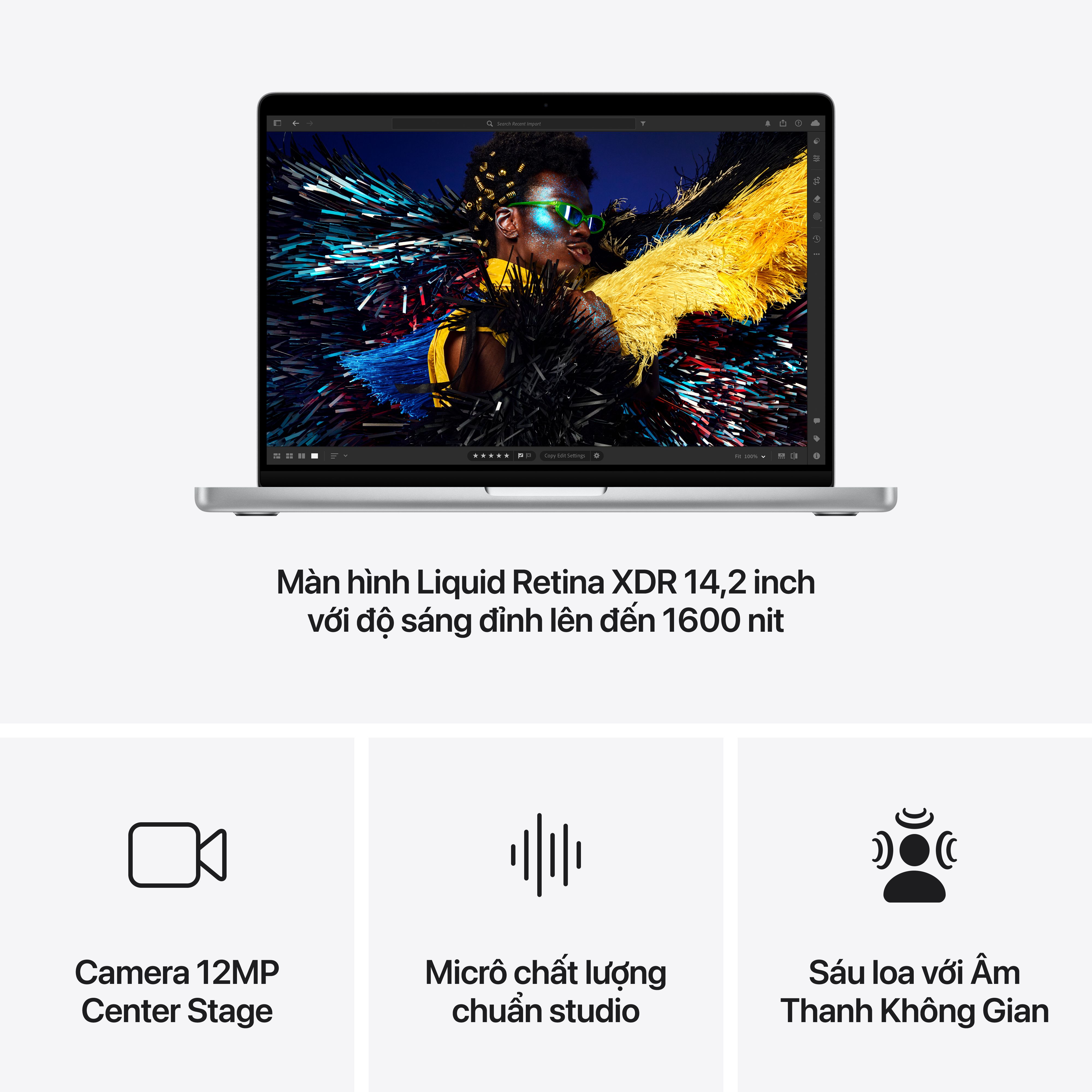 MacBook Pro 14 M4 Pro 12CPU 16GPU 24GB 512GB - Cũ Đẹp | Giá rẻ