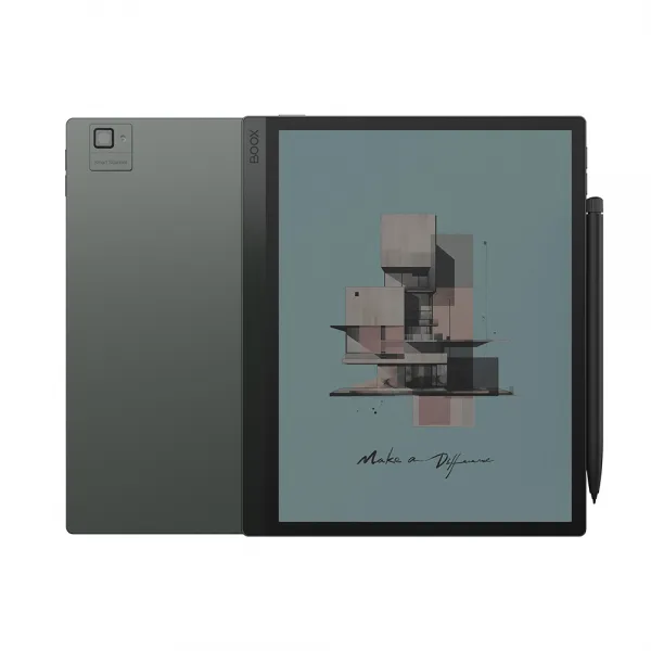 Custodia In Pelle Per Onyx Boox Tab Ultra C Pro Con Guscio TPU Antiturto E Supporto Regolabile (Blu)