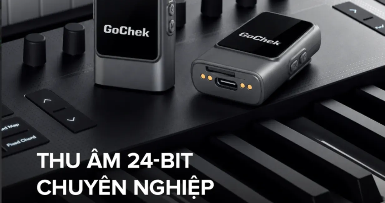 Microphone thu âm không dây Gochek Ultra S25 Pro | Giá rẻ