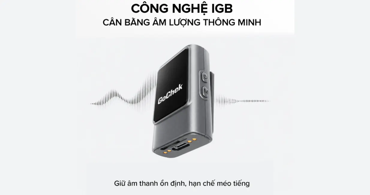 Microphone thu âm không dây Gochek Ultra S25 Pro | Giá rẻ